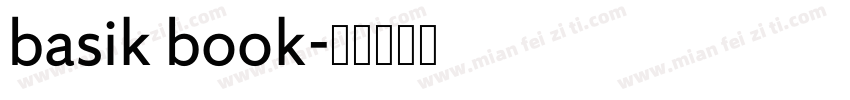 basik book字体转换